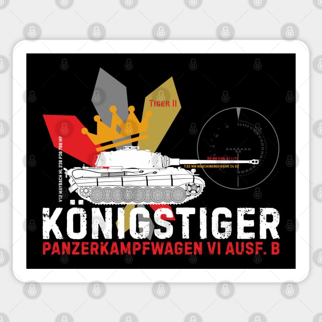 German Konigstiger Sticker by FAawRay